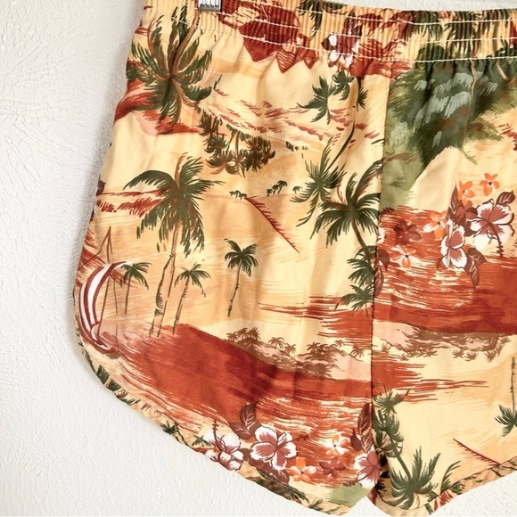 Vintage 70s Hawaiian Shorts Summer > L 29 30 31 - Picture 10 of 13